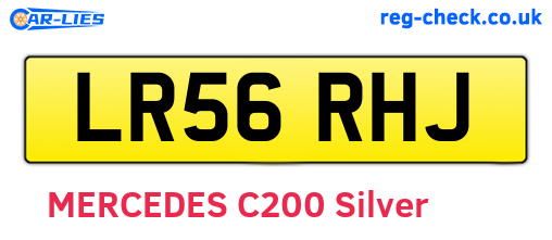 LR56RHJ are the vehicle registration plates.