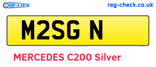 M2SGN are the vehicle registration plates.