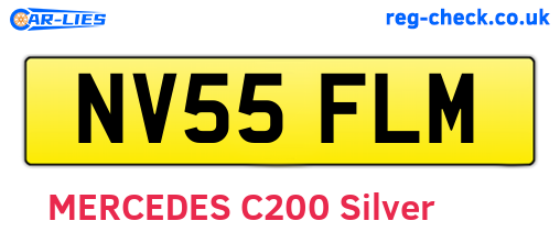 NV55FLM are the vehicle registration plates.