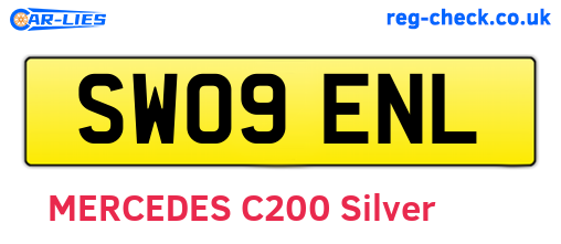 SW09ENL are the vehicle registration plates.