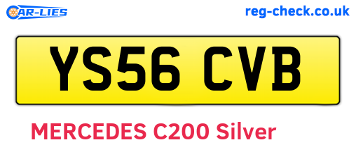 YS56CVB are the vehicle registration plates.
