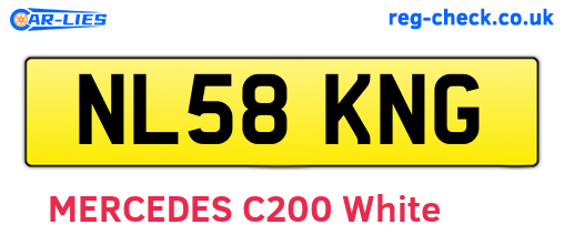 NL58KNG are the vehicle registration plates.