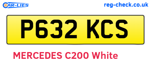 P632KCS are the vehicle registration plates.