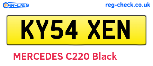 KY54XEN are the vehicle registration plates.
