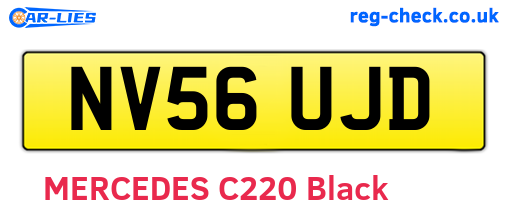NV56UJD are the vehicle registration plates.