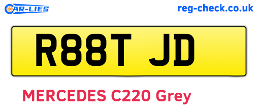 R88TJD are the vehicle registration plates.