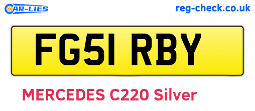 FG51RBY are the vehicle registration plates.