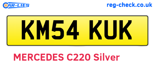 KM54KUK are the vehicle registration plates.