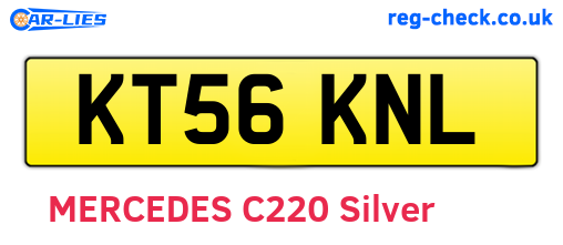 KT56KNL are the vehicle registration plates.