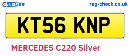 KT56KNP are the vehicle registration plates.