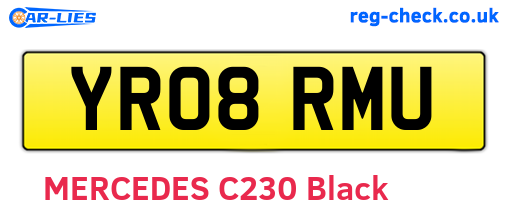 YR08RMU are the vehicle registration plates.