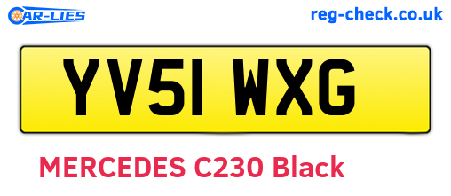 YV51WXG are the vehicle registration plates.