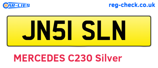 JN51SLN are the vehicle registration plates.