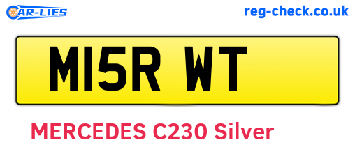 M15RWT are the vehicle registration plates.