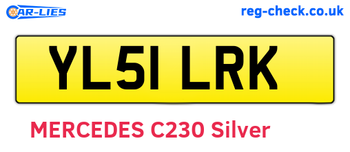 YL51LRK are the vehicle registration plates.