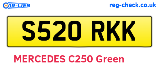 S520RKK are the vehicle registration plates.