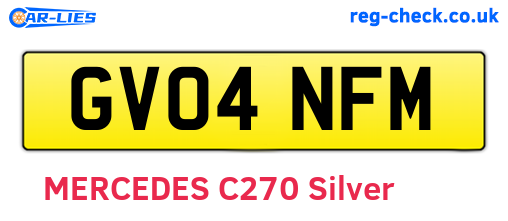 GV04NFM are the vehicle registration plates.