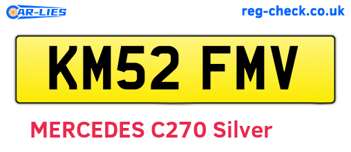 KM52FMV are the vehicle registration plates.