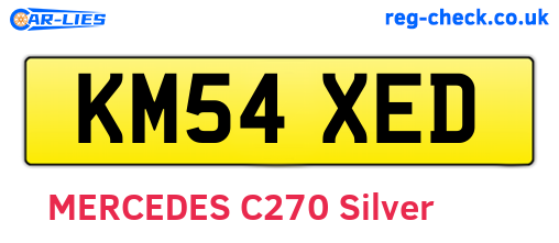 KM54XED are the vehicle registration plates.
