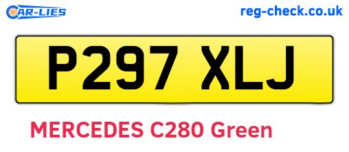 P297XLJ are the vehicle registration plates.