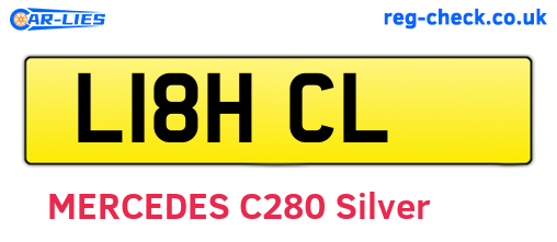 L18HCL are the vehicle registration plates.