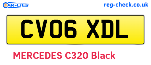 CV06XDL are the vehicle registration plates.