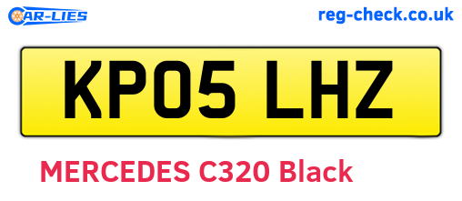 KP05LHZ are the vehicle registration plates.