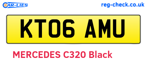 KT06AMU are the vehicle registration plates.