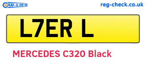 L7ERL are the vehicle registration plates.