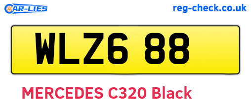 WLZ688 are the vehicle registration plates.