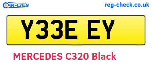 Y33EEY are the vehicle registration plates.