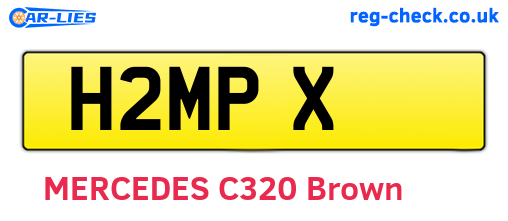 H2MPX are the vehicle registration plates.