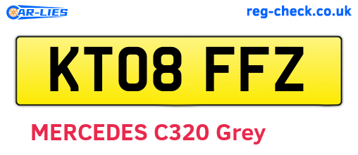 KT08FFZ are the vehicle registration plates.