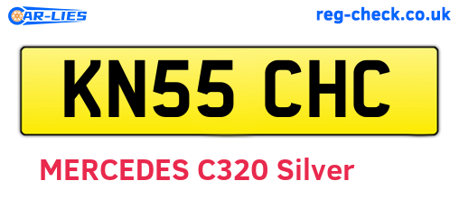 KN55CHC are the vehicle registration plates.