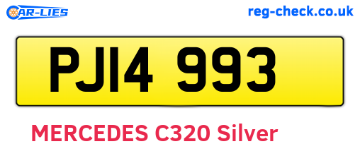 PJI4993 are the vehicle registration plates.