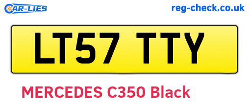 LT57TTY are the vehicle registration plates.