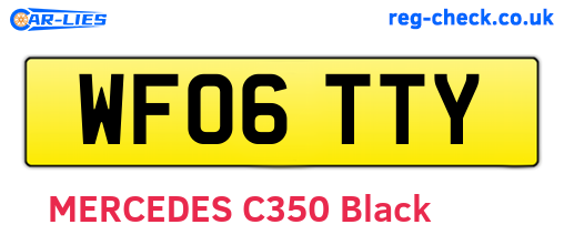 WF06TTY are the vehicle registration plates.