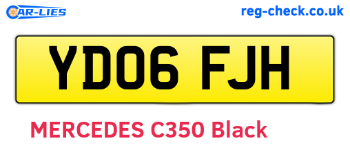 YD06FJH are the vehicle registration plates.