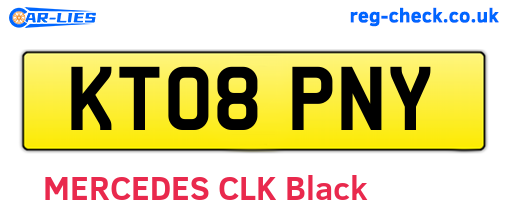 KT08PNY are the vehicle registration plates.
