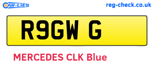 R9GWG are the vehicle registration plates.
