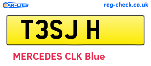 T3SJH are the vehicle registration plates.