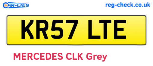 KR57LTE are the vehicle registration plates.