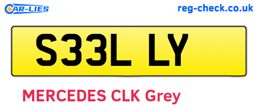 S33LLY are the vehicle registration plates.