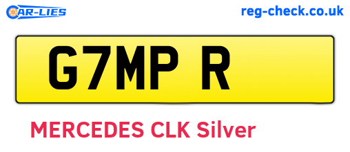 G7MPR are the vehicle registration plates.