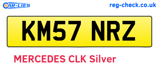KM57NRZ are the vehicle registration plates.