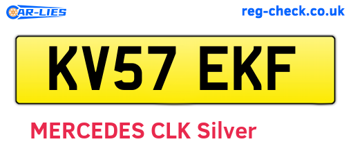 KV57EKF are the vehicle registration plates.