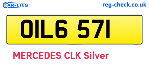 OIL6571 are the vehicle registration plates.