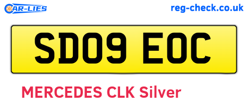 SD09EOC are the vehicle registration plates.