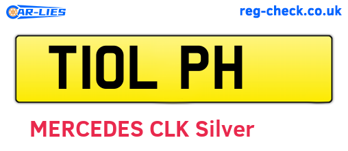 T10LPH are the vehicle registration plates.