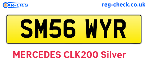 SM56WYR are the vehicle registration plates.
